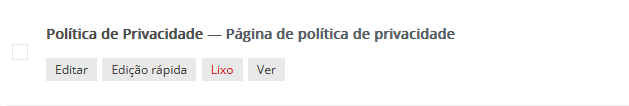 editar política de privacidade